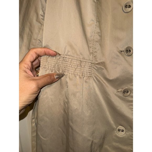 J. Jill tan trench coat size small - Picture 5 of 8